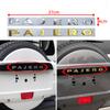 PAJERO Emblem Sticker Rear Trunk For PAJERO V93 V95 V97 V73 V33 V34 Mitsubishi Car Spare Tire Sticker