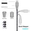 Fasgear USB C to Micro USB Cable 30cm Nylon Braided Type C to Micro USB Cord Compatible with Galaxy S7/S6, HTC One/10 and More (Gray, 1ft)