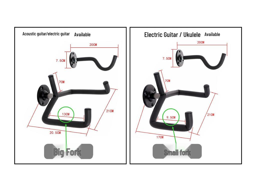 Наклонный настенный держатель-стойка для гитары и бас-гитары
