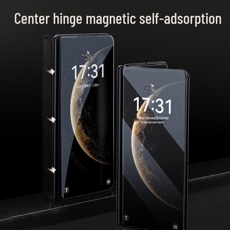 Чехол из гальванизированной ПУ кожи для складного телефона Huawei с защитой шарнира