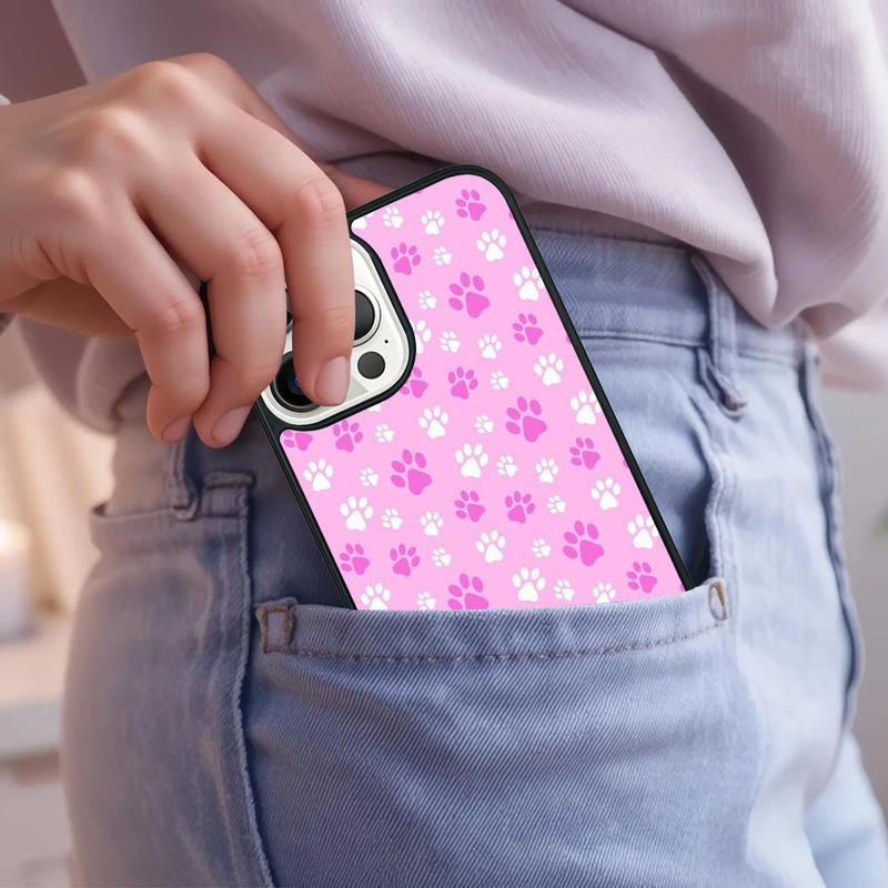 Чехол для телефона с рисунком лапок, милый, для собаки, кошки, для iPhone 17 Air 15 16e 14 13 Pro Max Coque 12 11 Pro Max PLUS