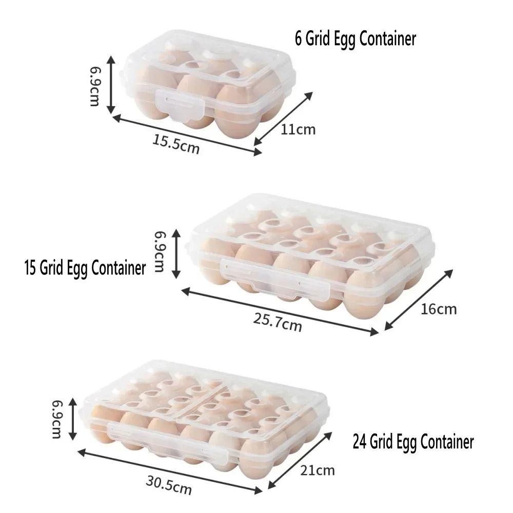 Stackable Design Egg Storage Box Plastic Egg Tray Space Saver Egg Holder  Outdoor Activities