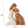Love My Dog Figurines Statues, Dog Angel Friendship Remembrance Gifts, Sculpted Hand-Painted Figure