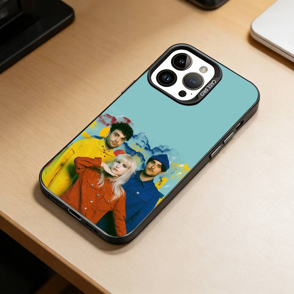 Чехол для телефона с изображением группы P-Paramore для iPhone 17,16,15,14,13,12,11 Plus,Pro Max,XS,Цветной Серебряный Позолоченный Внутренний Чехол