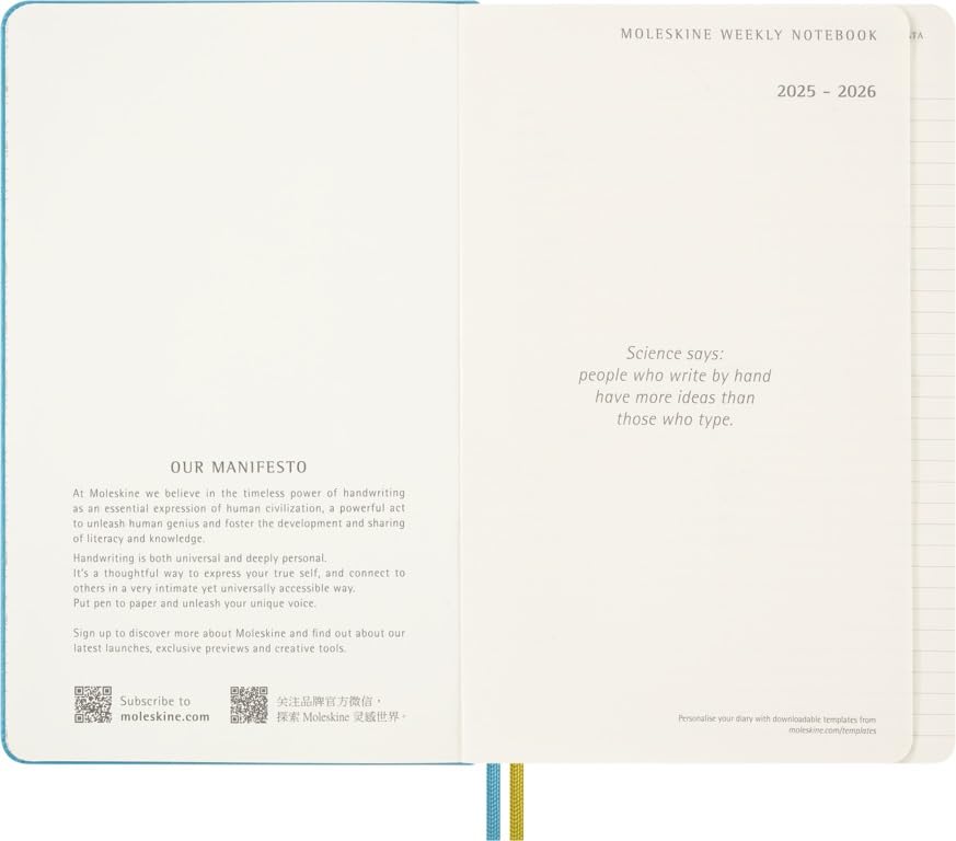 Moleskine Peanuts Чарли Люси Планировщик 2025 Начало с июля 18 месяцев Еженедельник в твердом переплете Большой размер x Желтый DHPE18WN3Y26 & (13см 21см)