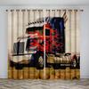 2panels Anime Start Racing Car Window Curtain 240x270cm 3D Print Semi-Blackout Curtains Living Room Bedroom Decor Child Kids