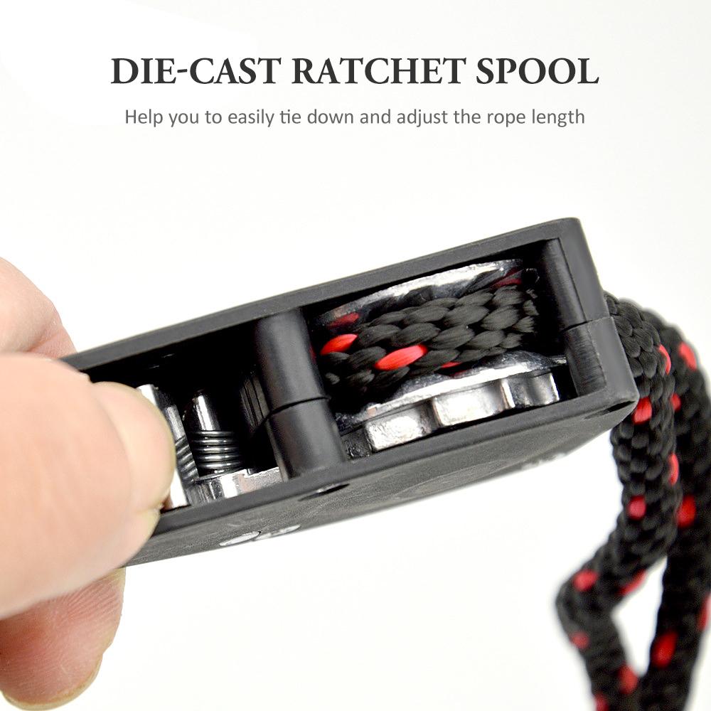 2 шт. ремни для каяка, веревки с храповым шкивом, регулируемая вешалка для веревок, рабочая нагрузка до 299,8 фунтов