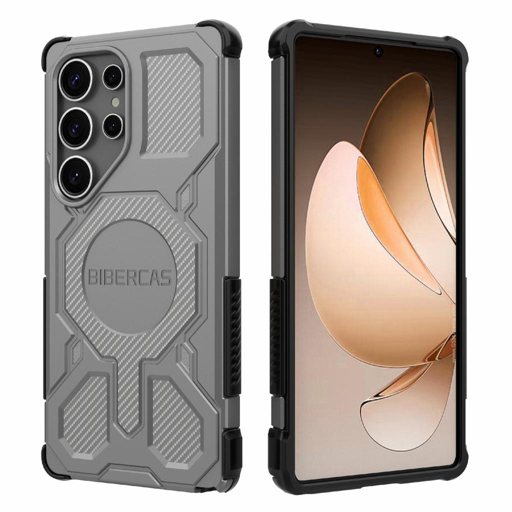 BIBERCAS J-16 Series For Samsung Galaxy S25 Ultra Case Compatible with MagSafe Anti Drop TPU+PC Phone Cover