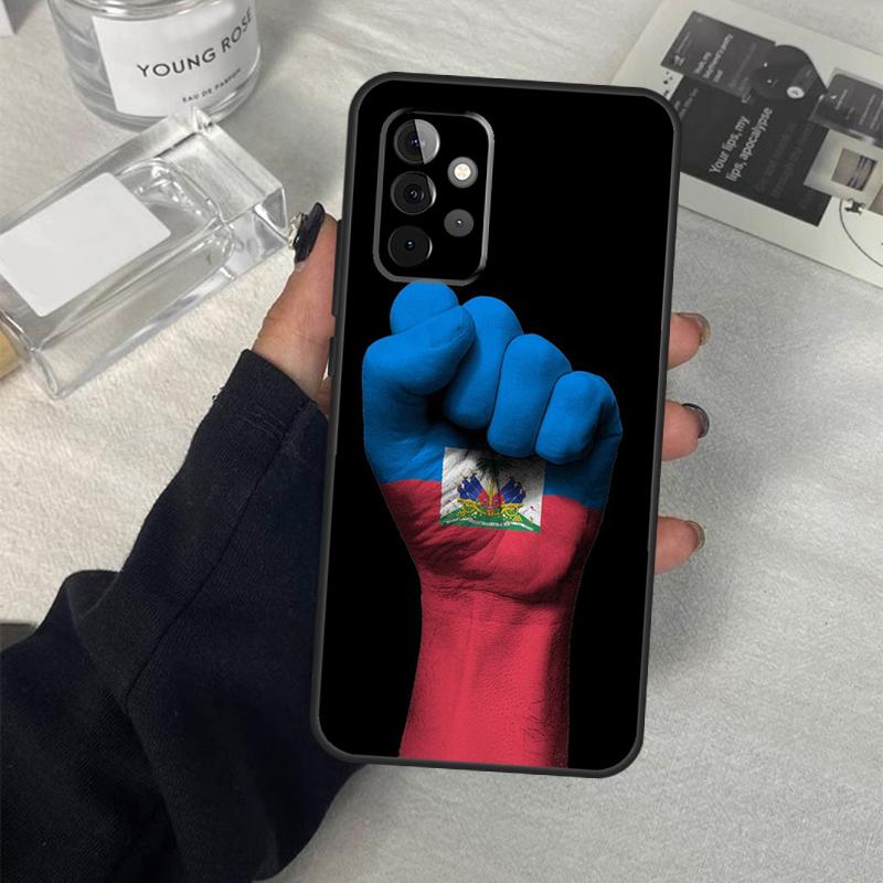 Винтажный чехол с флагом Гаити для Samsung Galaxy A13 A23 A33 A53 A17 A06 A16 A56 A36 A54 A34 A14 A52 A32 A15 A35 A55