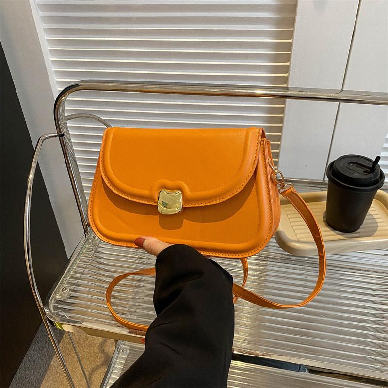 Trendy Simple Fashion Solid Color Shoulder Crossbody Bag For Women 2023 Spring Summer New Stylish Lady Bag
