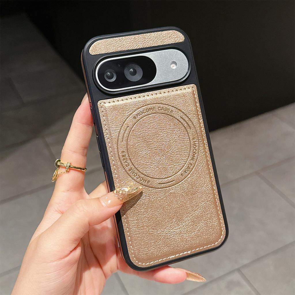 Премиальный кожаный чехол MagSafe для Google Pixel 8, 9, 10 серии. Защита военного уровня, прочная совместимость с MagSafe, стильный и долговечный (Несколько цветов)