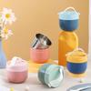 Portable Soup Cup Lunch Box Stainless Steel/Plastic Thermos Mug Food Container Thermal Cup Vacuum Bento Box With Spoon For Kids