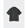 Uniqlo Рубашка из модального хлопка с открытым воротником и коротким рукавом 