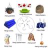 70 Pieces Screw in Eye Hooks, Multi Size Steel Ceiling Hooks Cup Hooks for Hanging Cup Jewelry Keyring Ornament