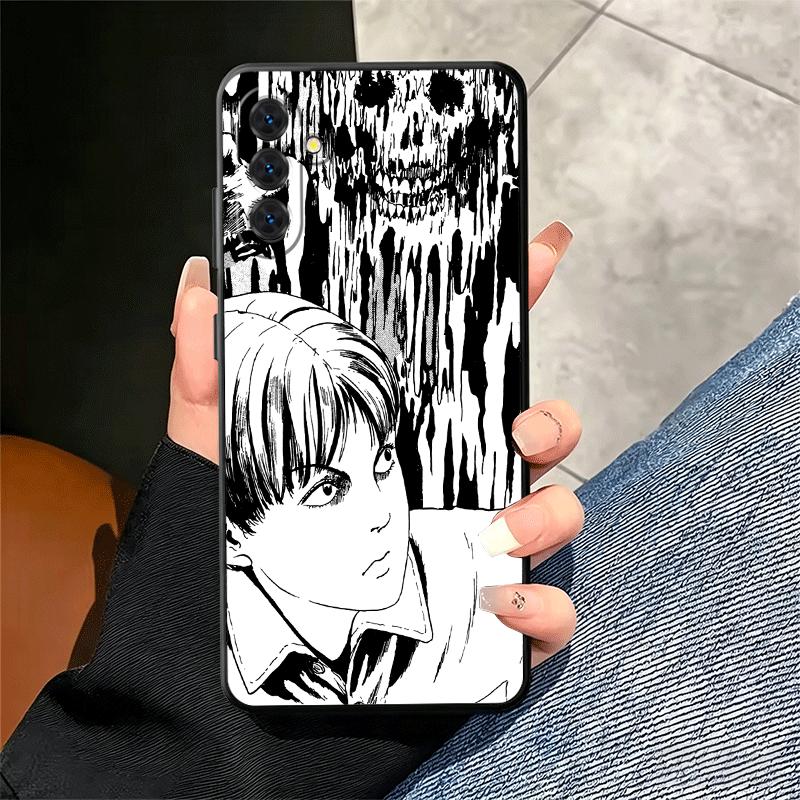 Японский Хоррор Аниме Мягкий Чехол для Телефона для Samsung A17 A37 A57 A16 A26 A36 A56 A15 A25 A35 A55 A14 A24 A34 A54 A13 A23 A33 A53 A5