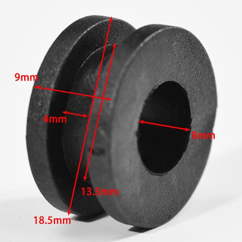 10Pcs Motorcycle Side Cover Rubber Grommets Gasket M6 Round Shim Motorcycle Modification Accessories 18.5x9mm