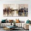 Абстрактное искусство на холсте Современный городской пейзаж для гостиной, спальни, Картина городского пейзажа, Настенное искусство на холсте