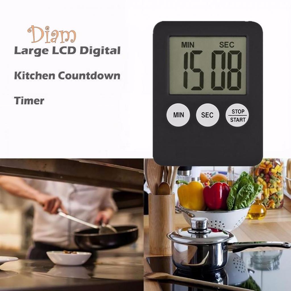 BH Magnetic Square LCD Digital Timer Kitchen Cooking Countdown Alarm Clock Tools Accessories