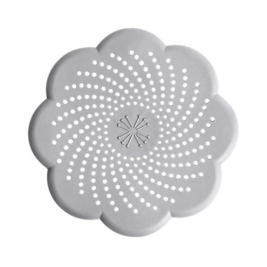 Sink Strainer Silicone Anti-Blocking Drain Filter Flower Design Odor Seal Kitchen Bathroom Accessory