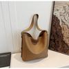 Ielgy Retro Large-Capacity Bucket Bag All-Match Simple Shoulder Tote Bag