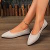Comfortable Low Heel Pointed Toe Women's Casual Shoes Autumn New Style Fashionable Flat Footwear Breathable Women's Shoes
