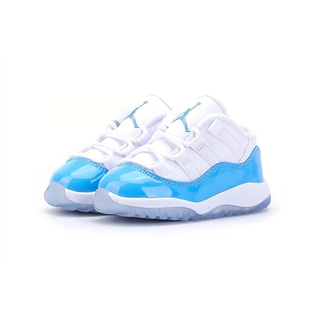 Air Jordan 11 Retro Low Toddler 'UNC' 2017 (Unisex) White / University Blue-Black Toddler Shoes 505836 106
