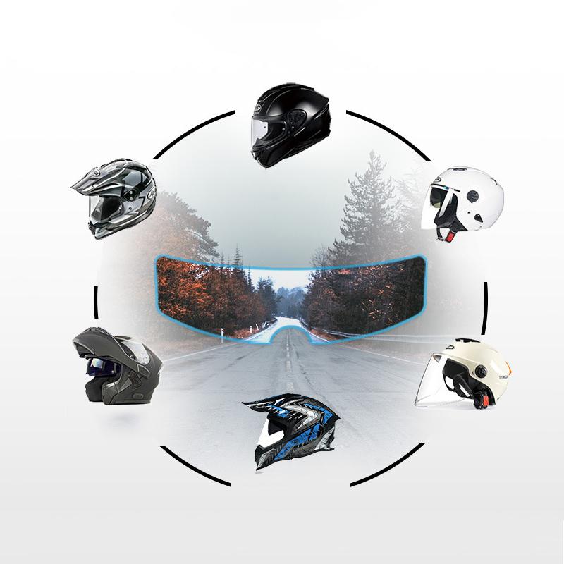2Pcs Motorcycle Helmet Anti-Fog Rainproof Clear Film Helmet Lens Durable Nano Coat Motorcycle Sticker Safety Driving Accessories