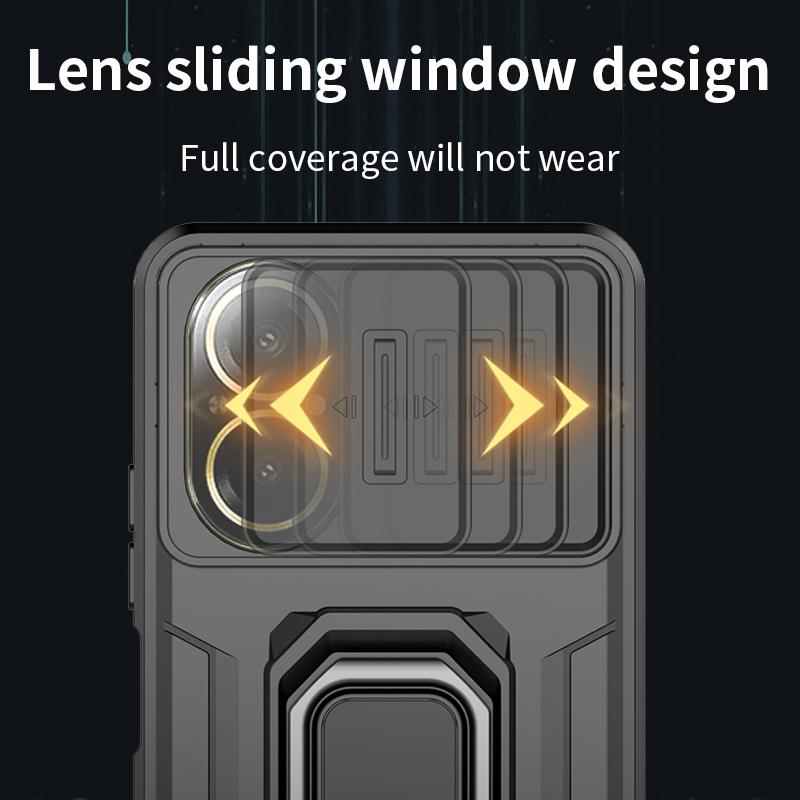 Чехол для камеры со сдвижной шторкой для Realme C61 C63 C65 C67 C 61 RMX3939 Противоударный бронированный задний чехол для телефона OPPO A60 A80 4G 5G