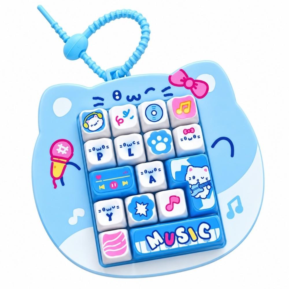 Cute Design Fidget Button Toy 16 Key Fingertip Button Keyring Backpack Decoration