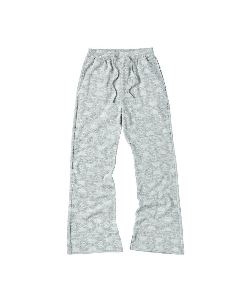 COMONINOZ W Jaquard Pants [Light Gray]