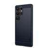 For Samsung Galaxy S25 Ultra Back Cover MOFI Brushed Texture Carbon Fiber Soft TPU Case