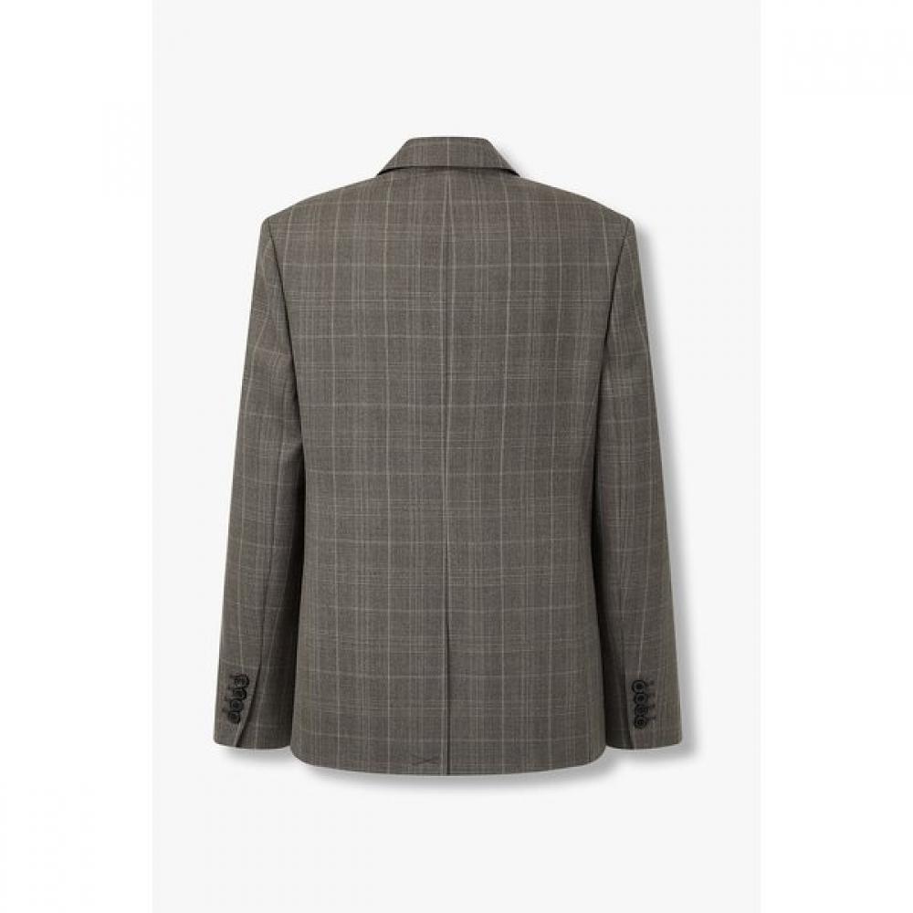 Vov Wool Check Tailored Jacket  7116110202 