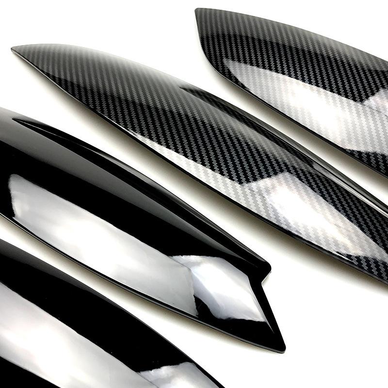 Подходит для аксессуаров VW Golf 5 GTI R32 Jetta MK5 2005 2006 2007 Углеродное волокно ABS фары веки брови крышка отделка