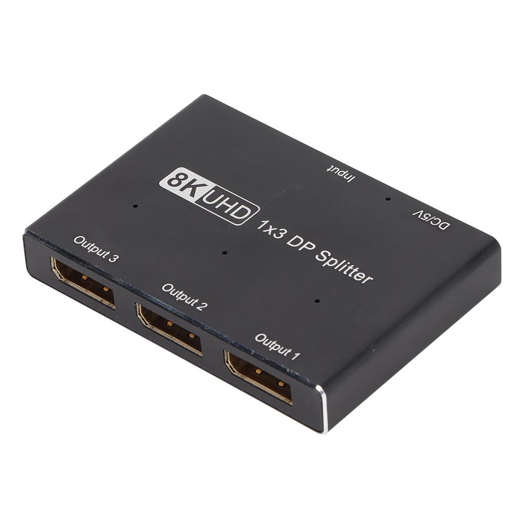 1x3 DisplayPort Splitter 8K 30 Гц 4K 144 Гц Triple MST SST Hub 1 в 3 выхода DP Splitter для дома