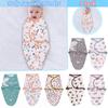 Baby Swaddle Wrap Newborn Blanket Cotton Cartoon Sleeping Bag Swaddle 3Pack