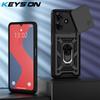 KEYSION Противоударный защитный чехол для Realme Note 60 60X, защитное кольцо для камеры, подставка, задняя крышка для Realme Note 60X
