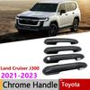 Черная карбоновая накладка на ручку наружной двери для Toyota Land Cruiser 300 J300 Lexus LX J310 ~ Автозапчасти Аксессуары Наклейки