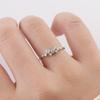 Nabest Fine Jewelry Позолоченное Медное Кольцо с Муассанитом VVS для Женщин Цветок Помолвочное Обещание Женское Кольцо с Муассанитом