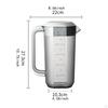 Water Pitcher Beverage Carafe Multifunctional with Spout Iced Tea Drink Container for
