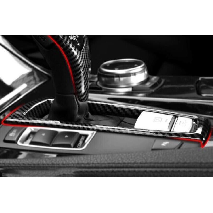Carbon Fiber Central Console Gear Shift 11-17 For BMW X3 F25 X4 F26 Strip Cover