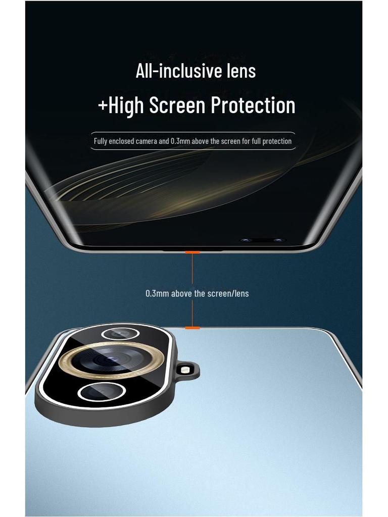 Защитный чехол для Huawei Nova 11, Nova 11 Pro и Nova 11 Ultra с полным покрытием объектива