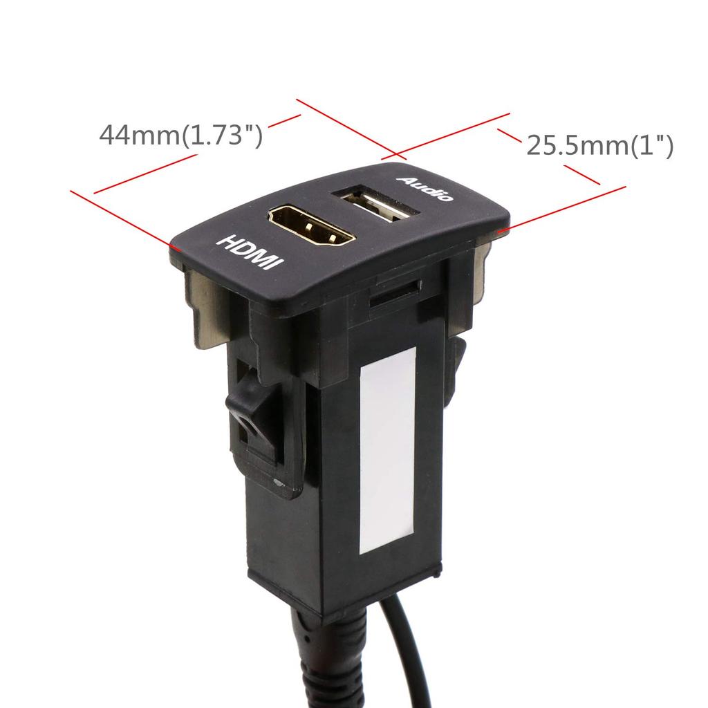 Панель с отверстием для переключателя аудиокомпонентов и входным портом USB и входным портом HDMI для Honda