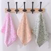 Bamboo Fiber Random Flower No-twist Baby and Children's Towel Soft and AbsorbentHousehold Facial Wash Towel, Face Towel, Small Towel