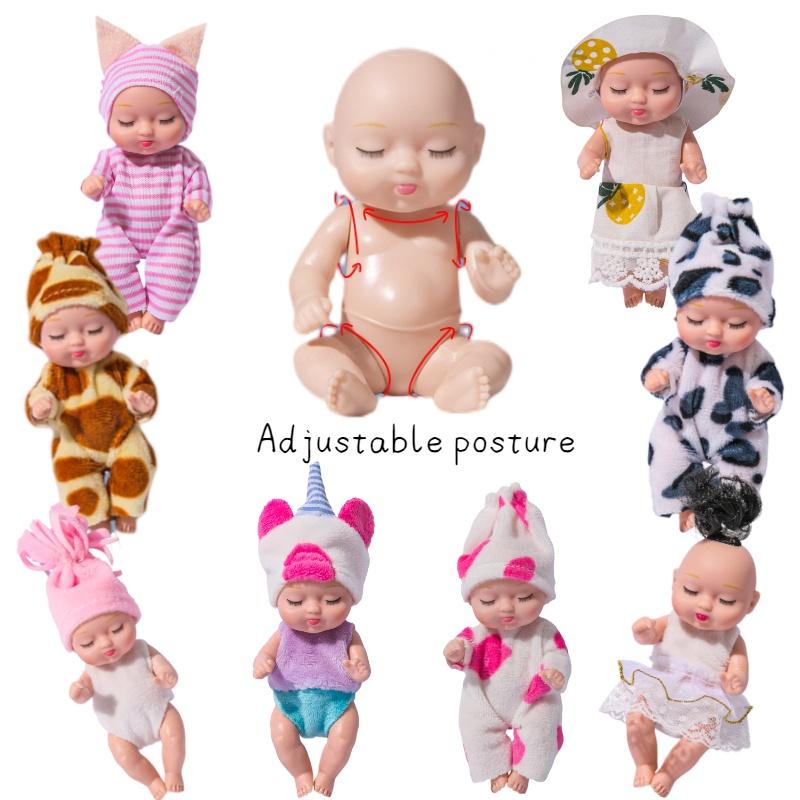 Реборн Спящая Кукла Девочка ПВХ BJD Игрушка с Подвижными Суставами и Мягкой Одеждой