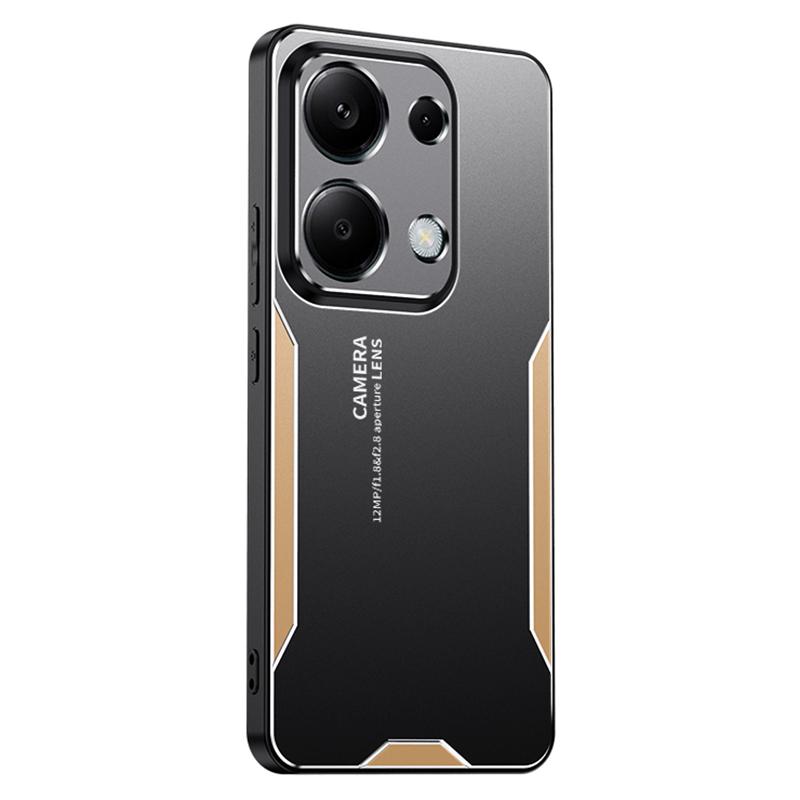 Чехол для Xiaomi Redmi Note 13 Pro 4G/Poco M6 Pro 4G Противоударный Чехол из Алюминиевого Сплава+ТПУ+ПК