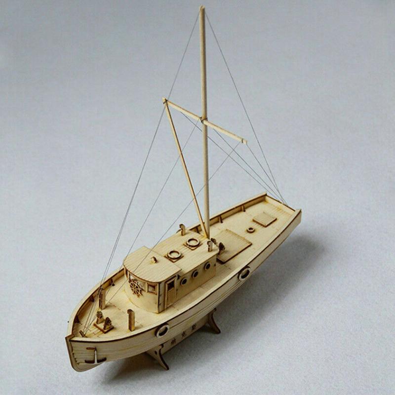 1:30 Wooden Sailing Ship Assembly Model Of Diy Wooden Tool Puzzle Toys Gifts