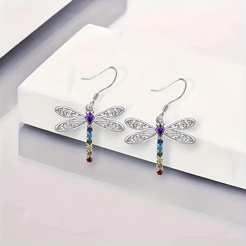 Универсальный европейский и американский набор серег и ожерелья «Стрекоза»