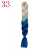 Ombre Braiding Hair Extensions 24inch 115g Synthetic Jumbo Braids Hair Fiber Pink Purple Blue Green
