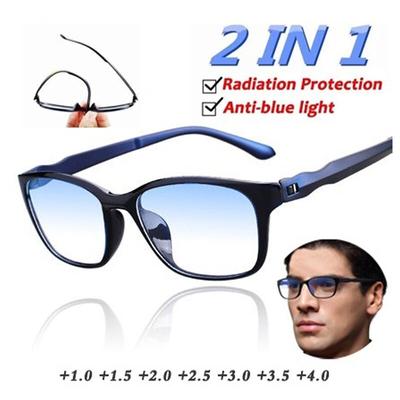 Очки для чтения с защитой от синего света для мужчин и женщин TR90, компьютерные очки с классом от +1,0 до +4,0, очки с защитой от излучения