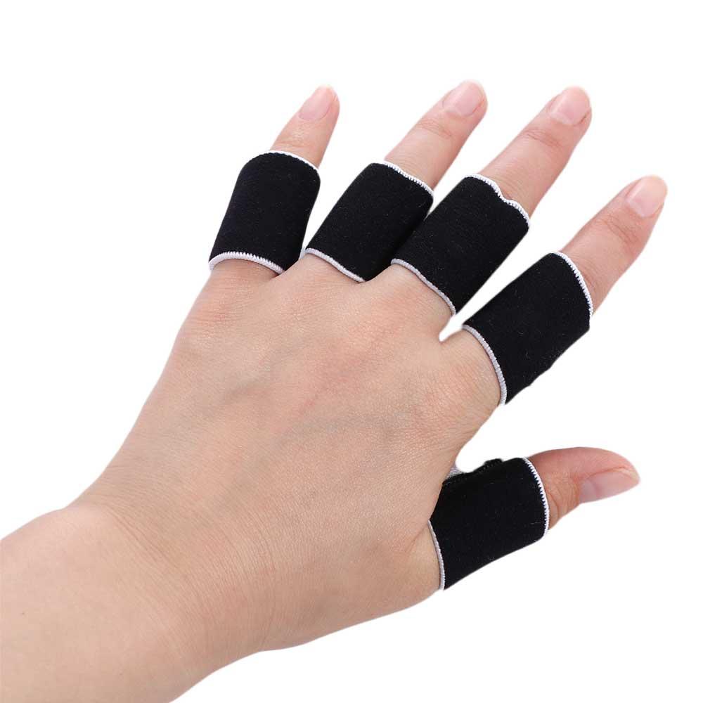 5 Pack Sports Finger Guards Basketball Volleyball Finger Protection Elastic Support Finger Guard Outdoor Sports Protective Gear
